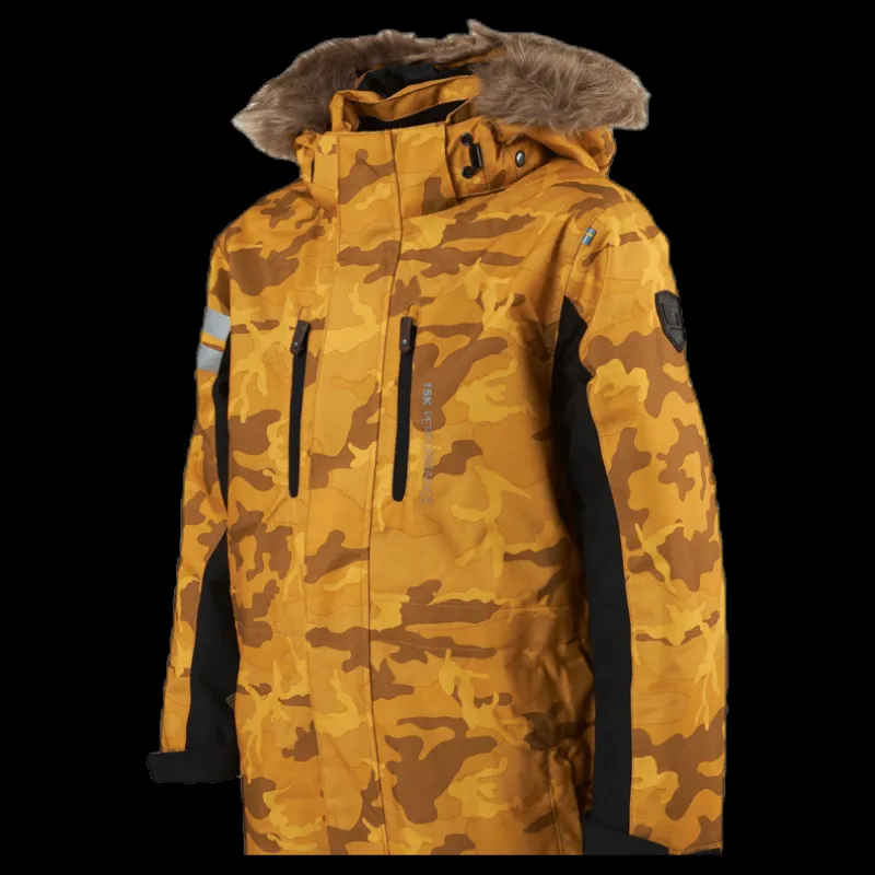 Lindberg Camo Overall 15 000 mm Patterned/Yellow Mönstrad och Gul Best