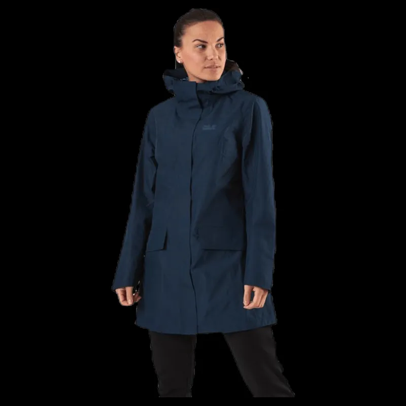 Clearance Jack Wolfskin Cape York Coat Blue