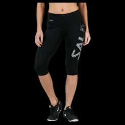 Salming Capri Logo Tights W Black Svart Discount