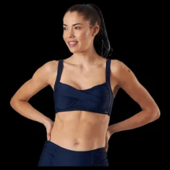 Abecita Capri Twisted Solid Soft Bra Blue Blå New