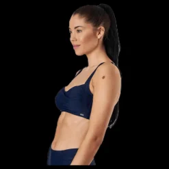 Abecita Capri Twisted Solid Soft Bra Blue Blå New