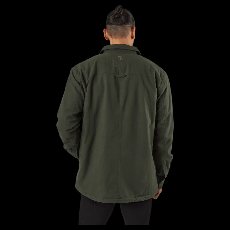 Tenson Cargo Shirt Jkt M Dark Khaki Beige Sale
