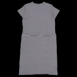 Tuxer Carmen Dress Navy Stripes Blå