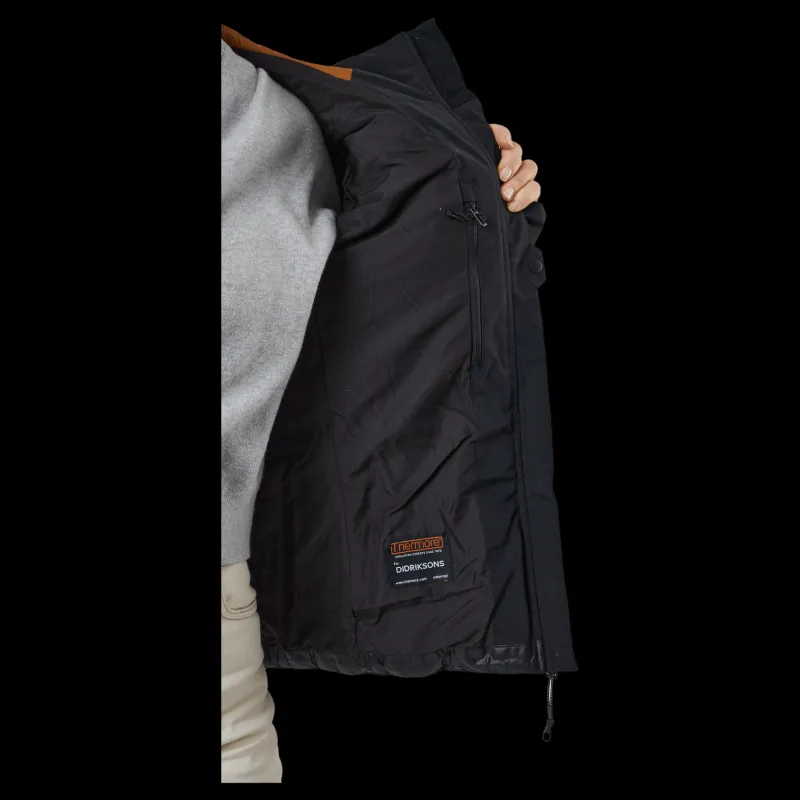 Didriksons Carolina Wns Jkt Black Hot