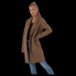 Only Carrie Bonded Coat Otw Brown Hot