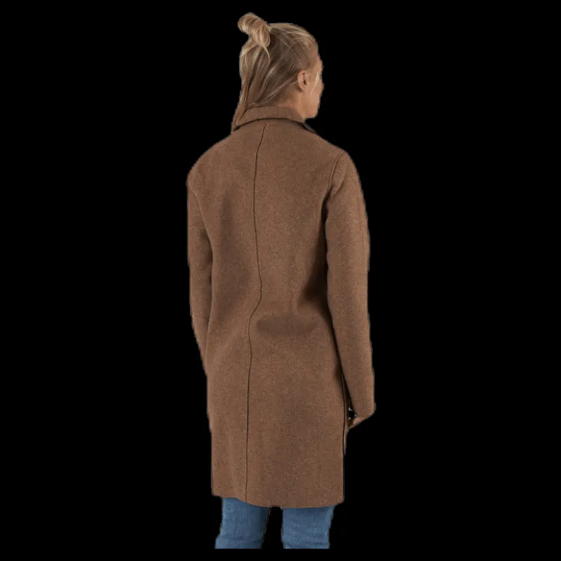 Only Carrie Bonded Coat Otw Brown Hot
