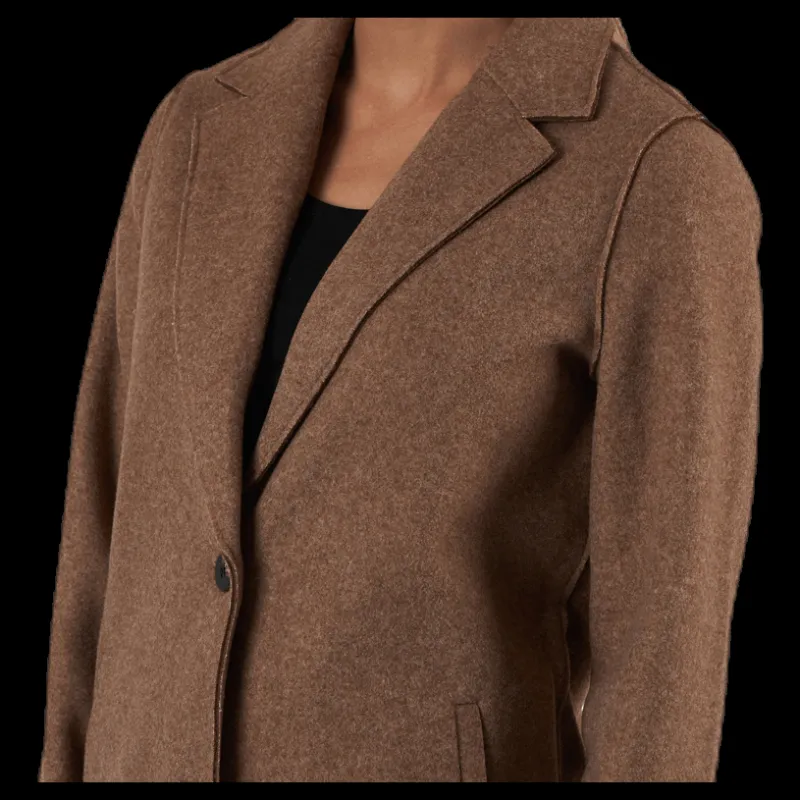 Only Carrie Bonded Coat Otw Brown Hot