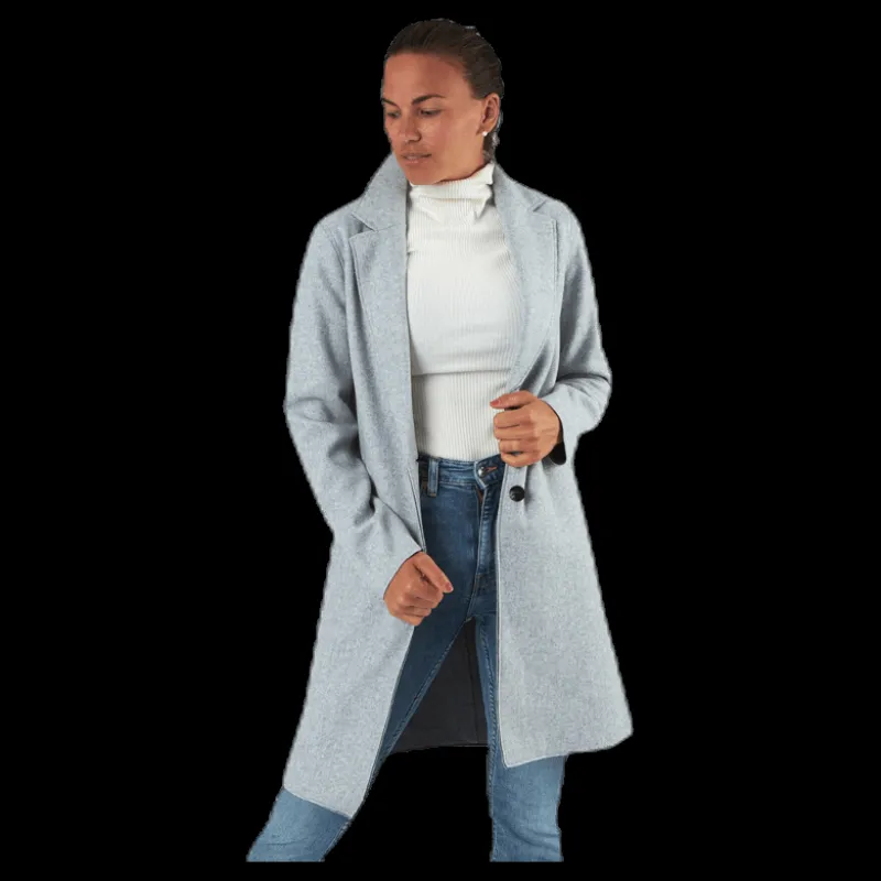 Only Carrie Bonded Coat Otw Grey Grå Hot