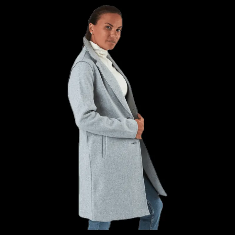Only Carrie Bonded Coat Otw Grey Grå Hot
