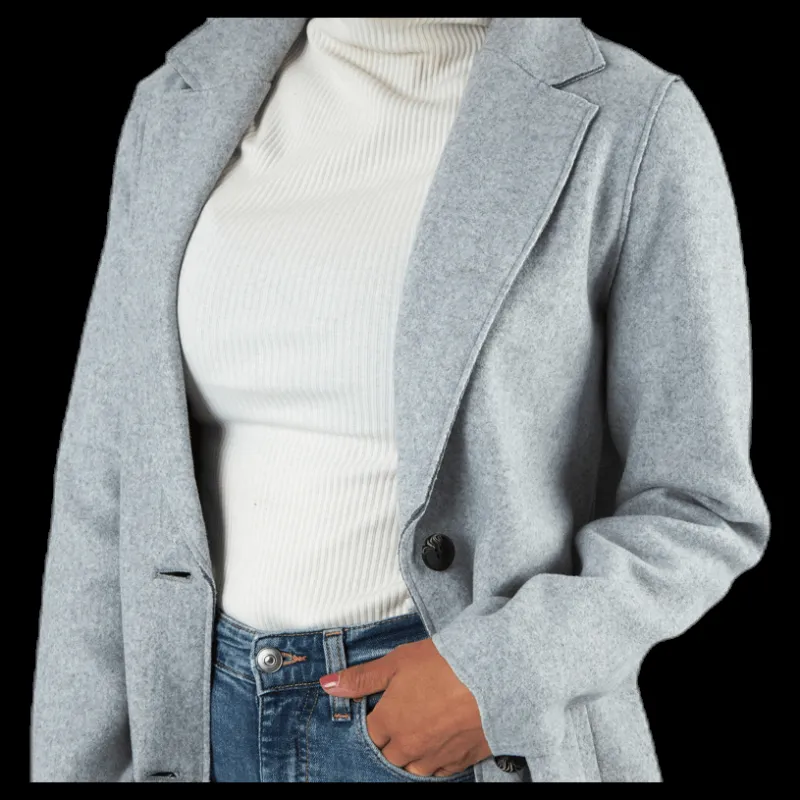 Only Carrie Bonded Coat Otw Grey Grå Hot