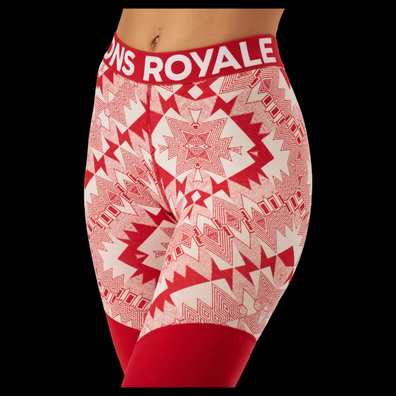 Outlet Mons Royale Cascade Merino Flex 200 Leggin Retro Red Nordtek Röd