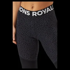 Mons Royale Cascade Merino Flex 200 Leggin Arctic Leopard Svart Outlet