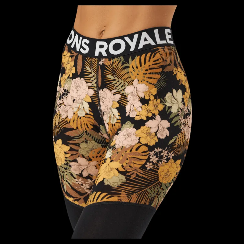 Best Mons Royale Cascade Merino Flex 200 Leggin Floral Camo Svart