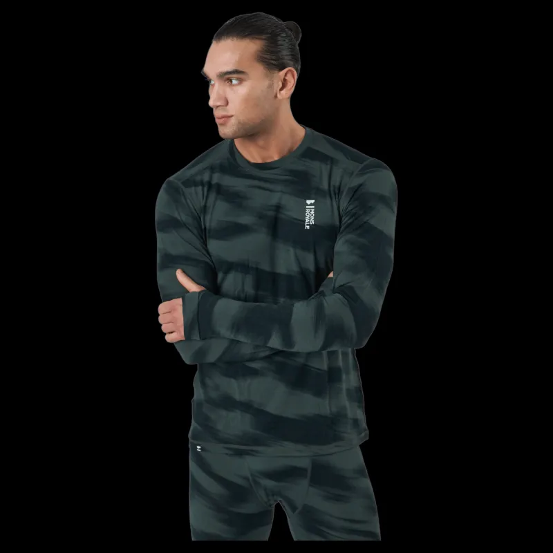 Discount Mons Royale Cascade Merino Flex 200 Ls Rosin Motion Grön