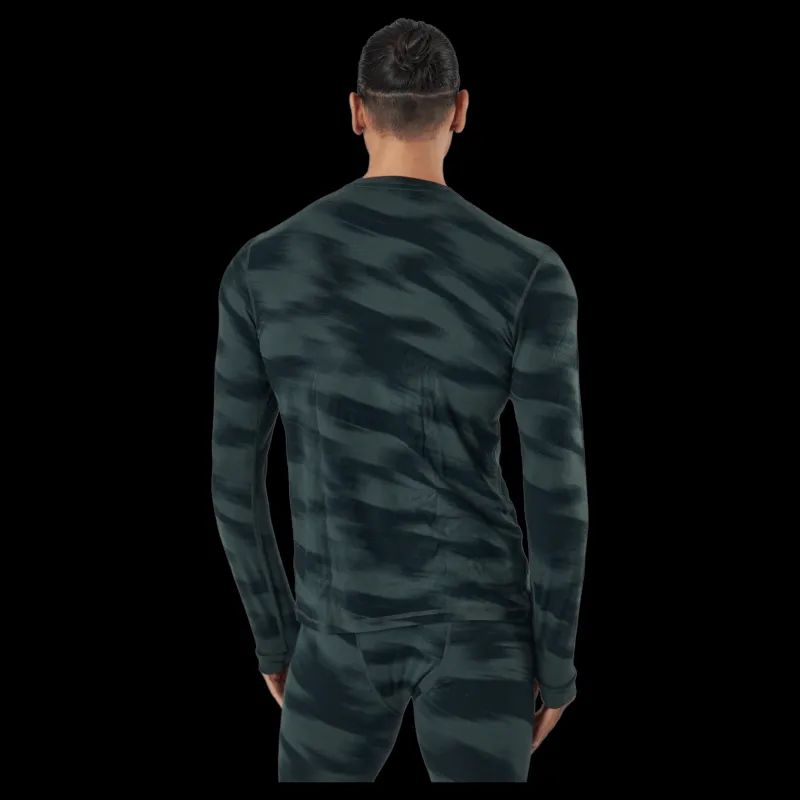 Discount Mons Royale Cascade Merino Flex 200 Ls Rosin Motion Grön
