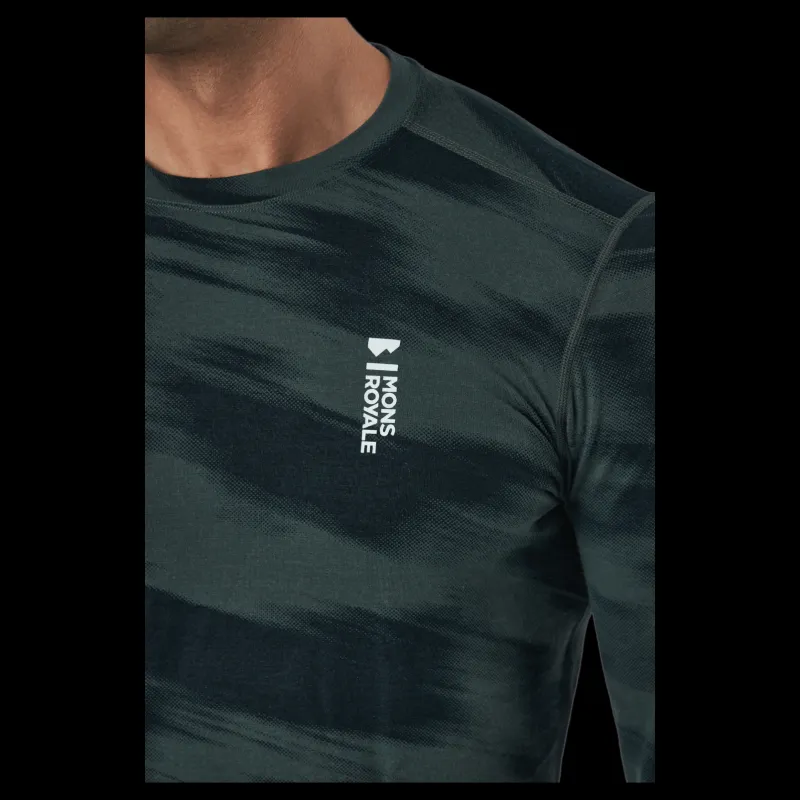 Discount Mons Royale Cascade Merino Flex 200 Ls Rosin Motion Grön