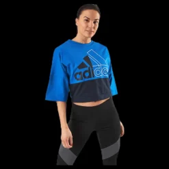 adidas 2Cb Ss Crew Blue Blå