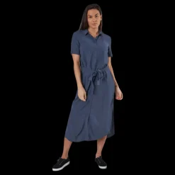 Online Pieces Cecilie Ss Long Dress Blue Blå