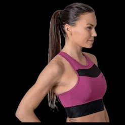 Hot Craft Charge Cropped Mesh Singlet Purple Lila