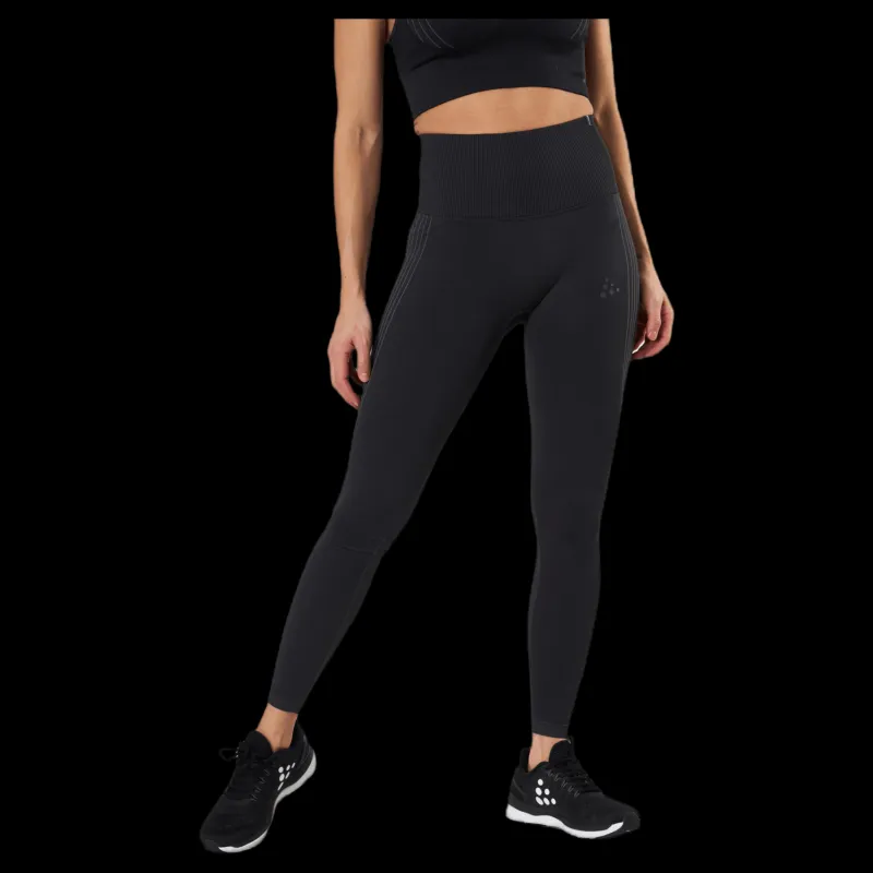 Craft Charge Fuseknit Tights White/Black Vit och Svart
