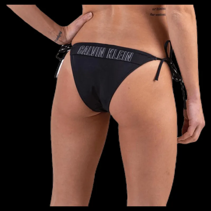 Calvin Klein Cheeky String Side Tie Bikini Black Svart New