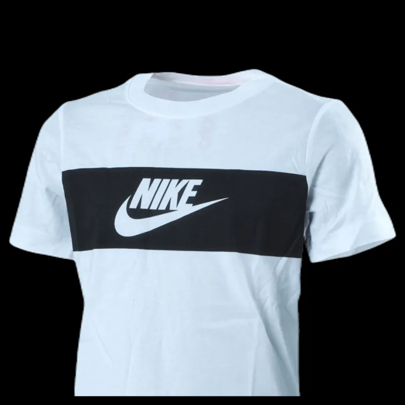 Nike Chest Panel Tee Junior White Vit Sale