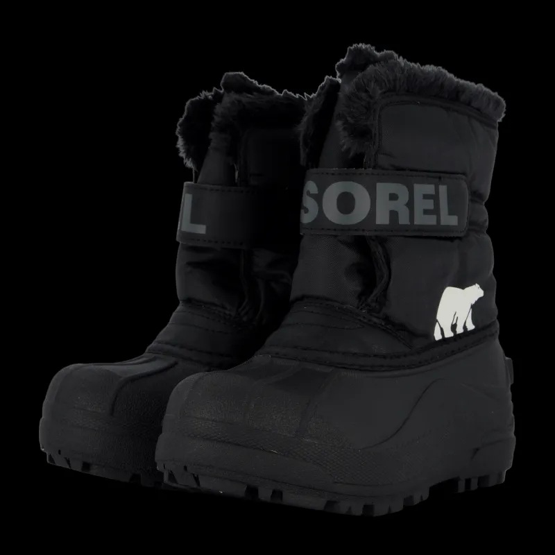 Sorel Children's Snow Commander Black, Charcoal Svart Discount