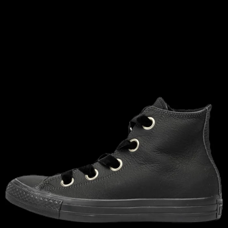 Best Converse Chuck Taylor All Star Hi Big Eyelets Black Svart