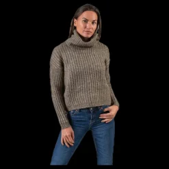 Best Only Chunky L/S Rollneck Pullover Beige
