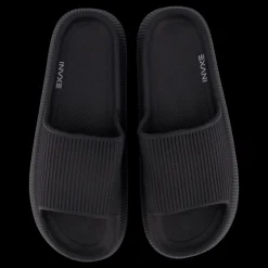 Exani Chunky Slipper Black Svart Clearance