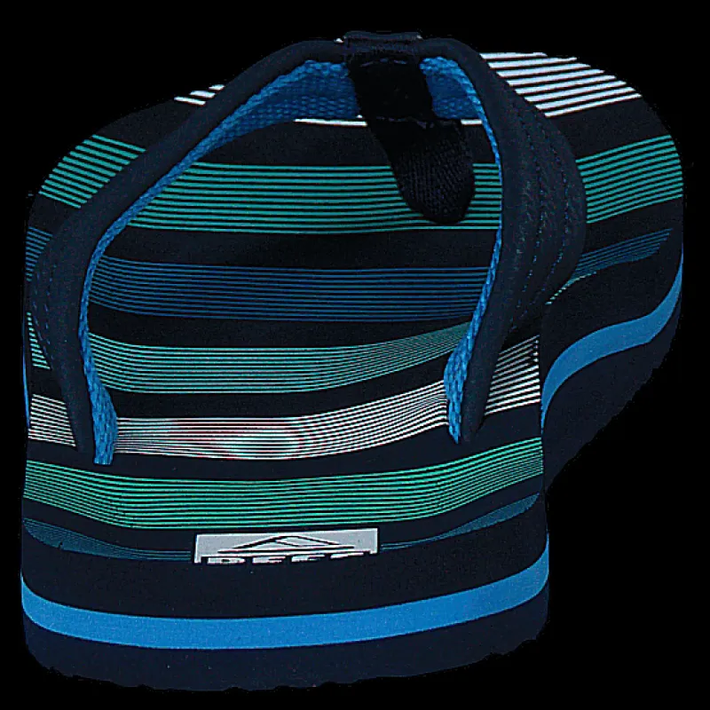 Reef Ci4148 Kids Ahi Deep Sea Stripes Turkos och Svart Clearance