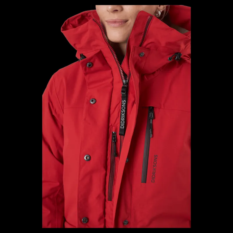 Hot Didriksons Ciana Wns Parka Pomme Red Röd