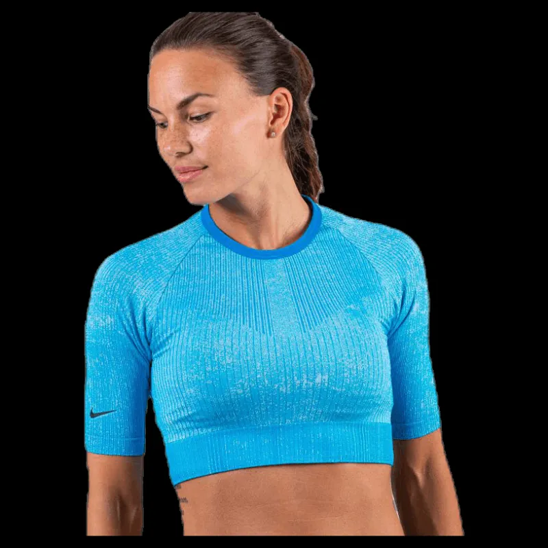 Nike City Ready Knit Top Blue Blå Online