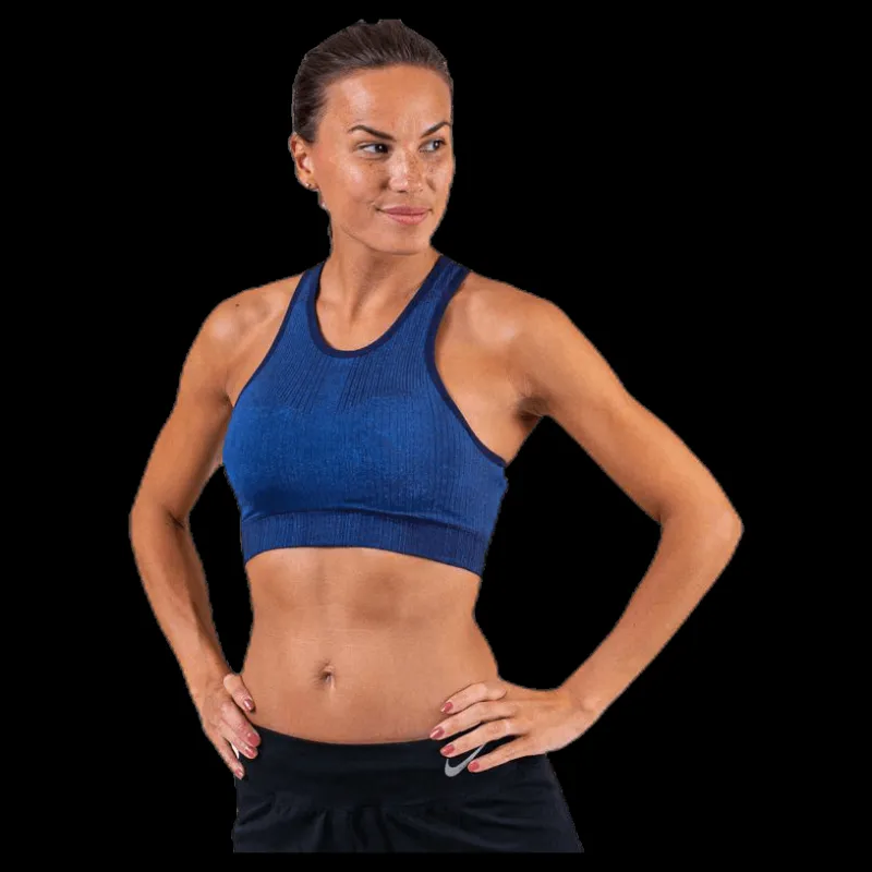 Clearance Nike City Ready Seamless Bra Blue Blå