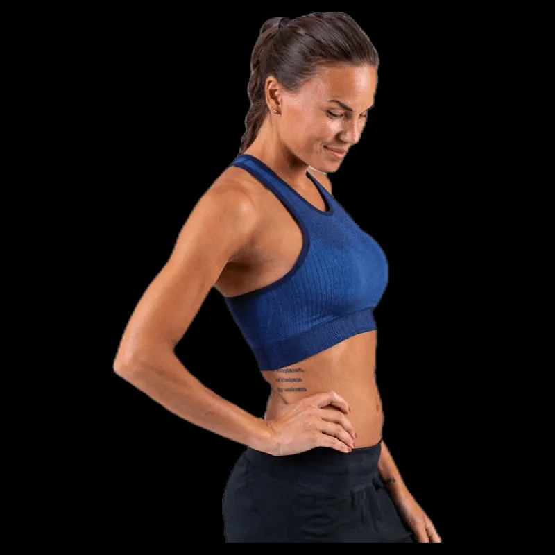 Clearance Nike City Ready Seamless Bra Blue Blå