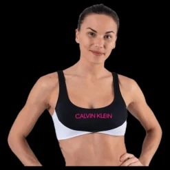 Calvin Klein Ck Blocking Bralette Black Svart Outlet