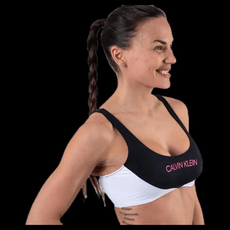 Calvin Klein Ck Blocking Bralette Black Svart Outlet