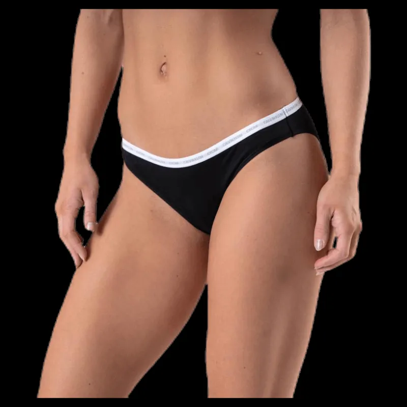 Calvin Klein Ck One Cotton Bikini Brief 2-Pack Black Svart Discount
