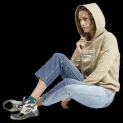 Online Reebok Classic Cl F Big Logo Hoodie Ft Beige