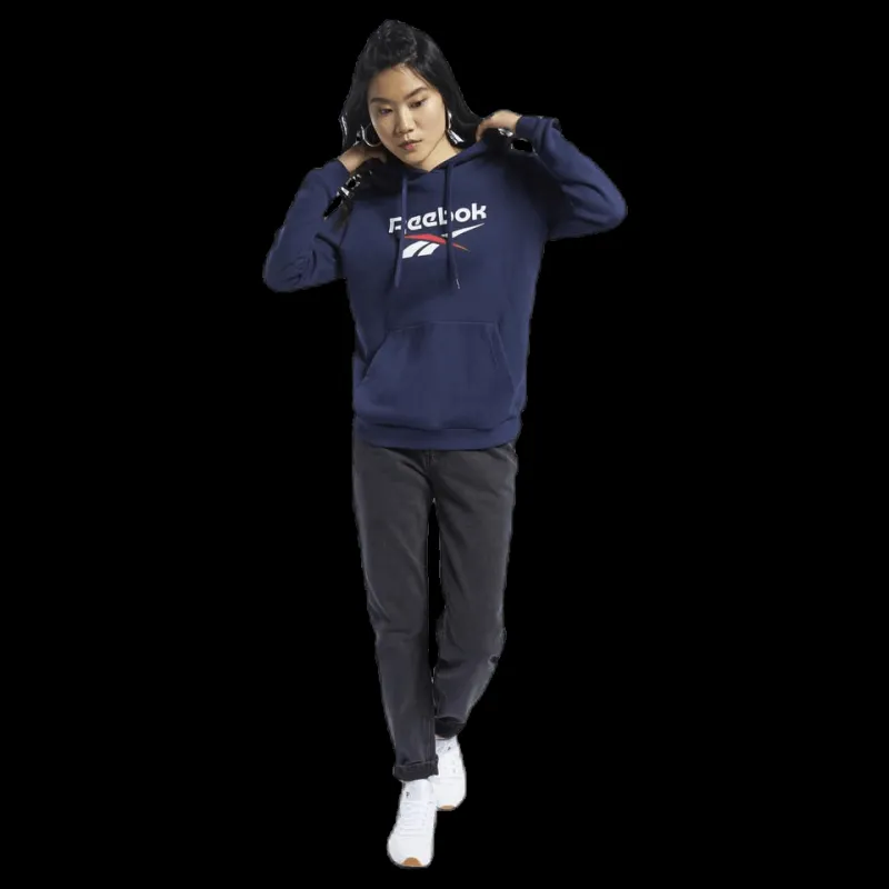 Reebok Classic Cl F Big Logo Hoodie Ft Blue Blå