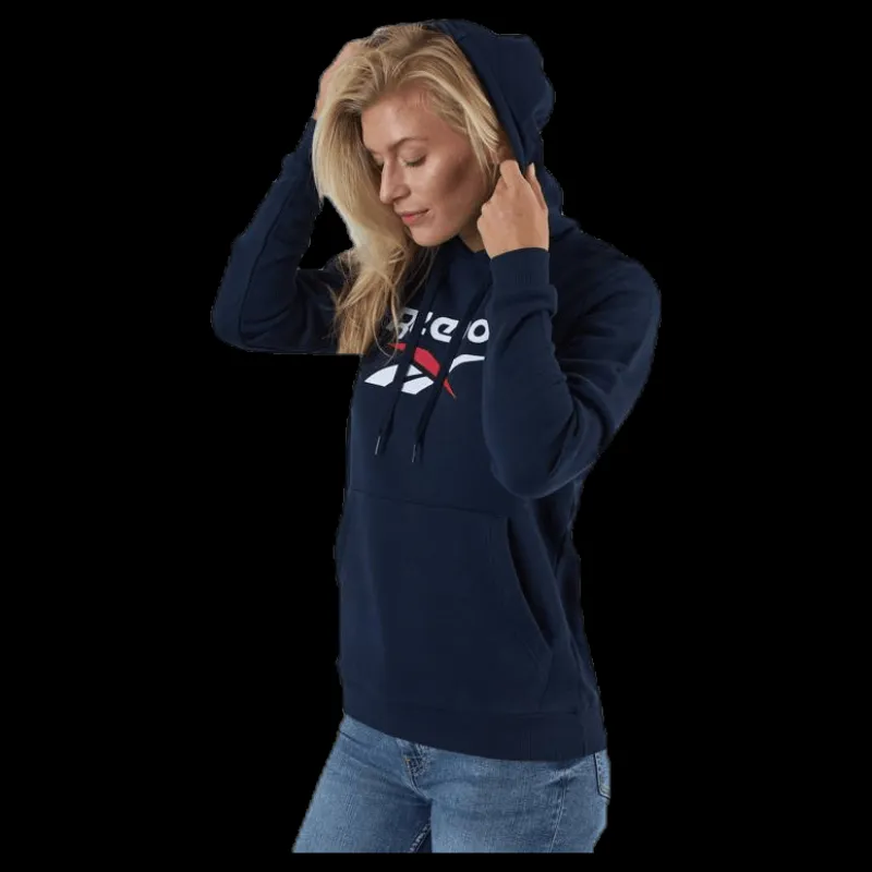Reebok Classic Cl F Big Logo Hoodie Ft Blue Blå