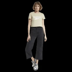 Reebok Classic Cl F Big Logo Tee Beige