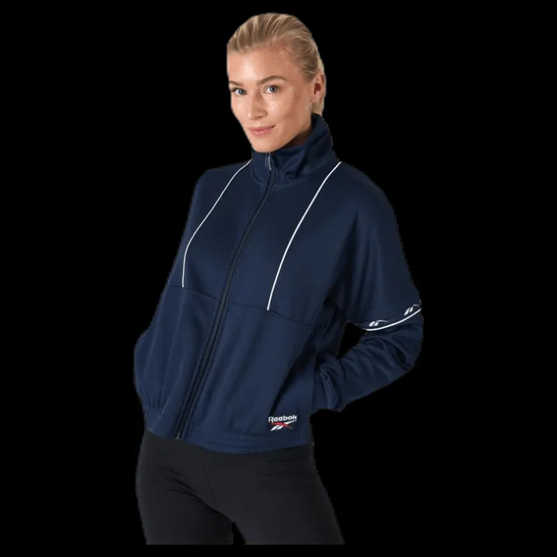 Clearance Reebok Classic Cl F Vector Tape Tracktop Blue Blå