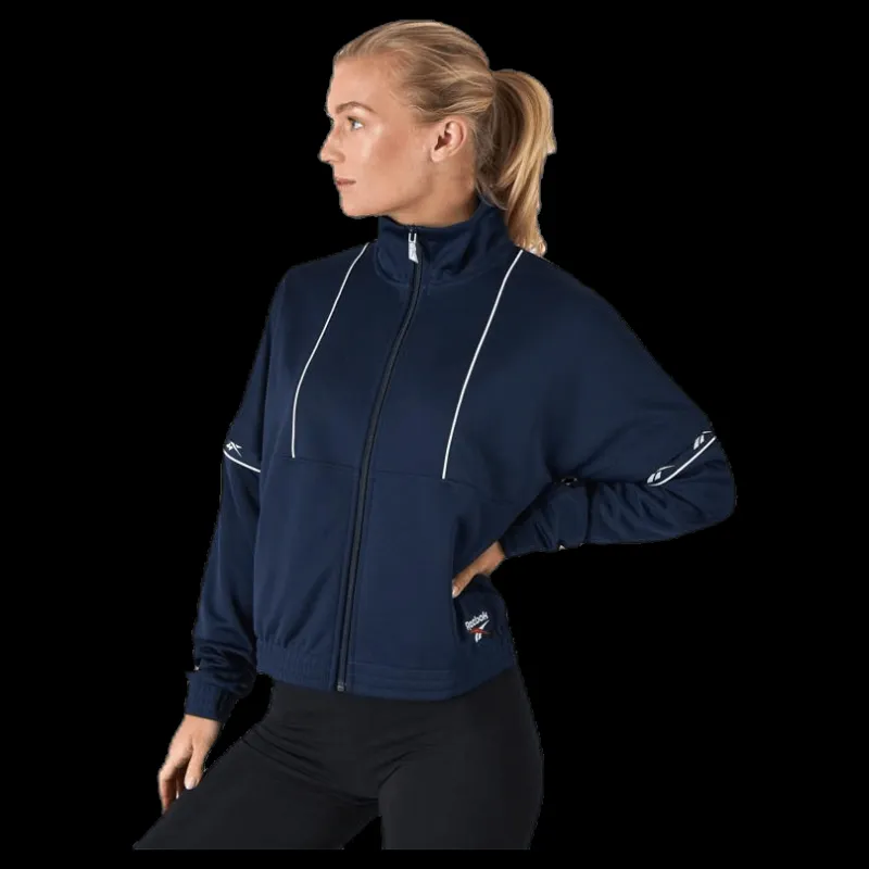 Clearance Reebok Classic Cl F Vector Tape Tracktop Blue Blå
