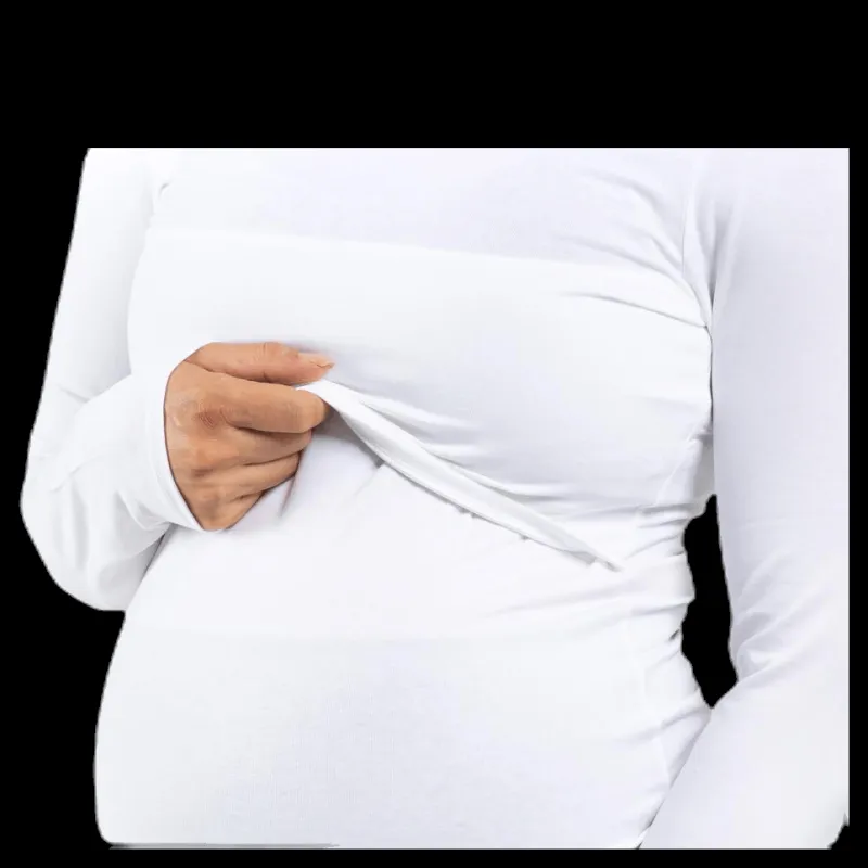 Boob Classic LS Top White Vit Best