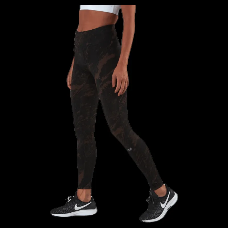 Casall Classic Printed 7/8 Tights Brown/Black Brun och Svart Discount