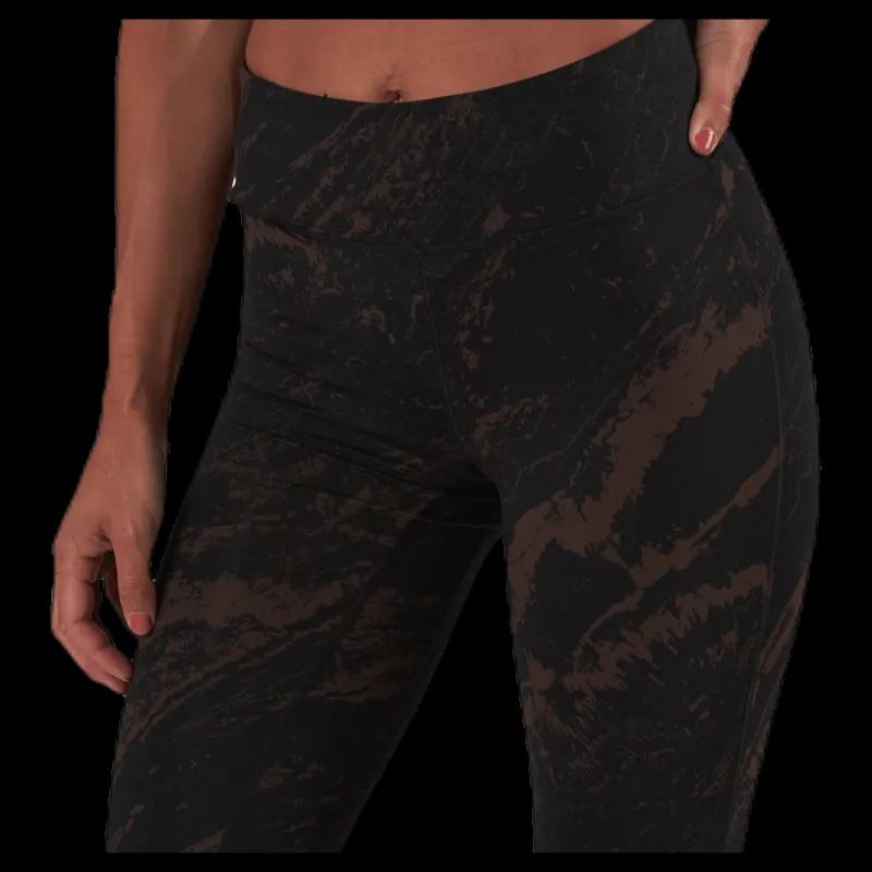 Casall Classic Printed 7/8 Tights Brown/Black Brun och Svart Discount