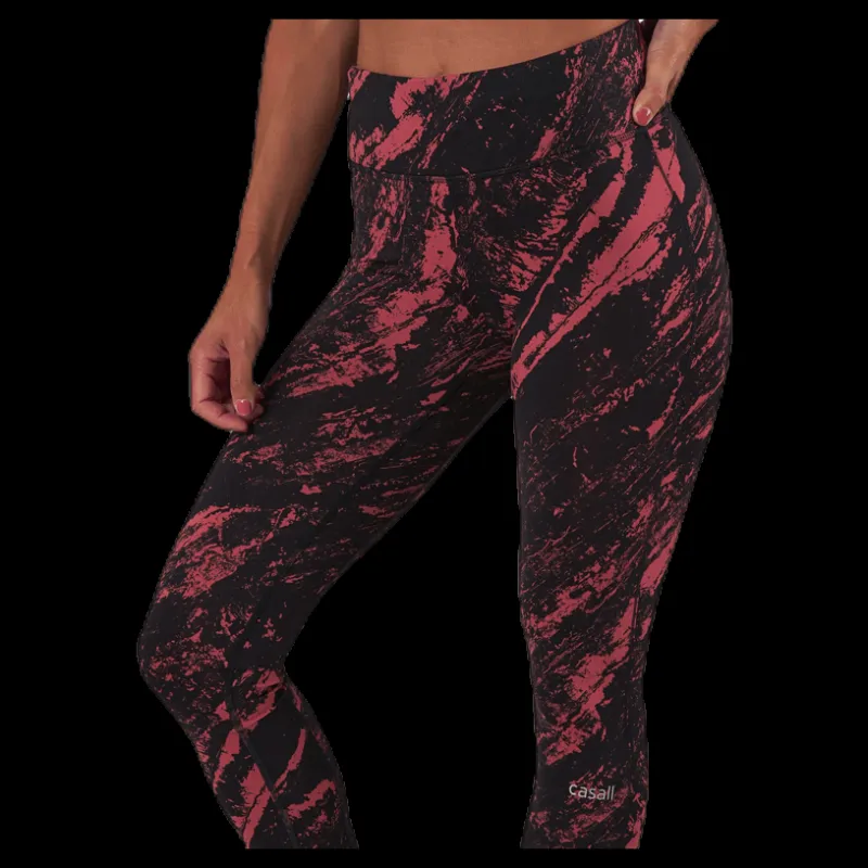 Casall Classic Printed 7/8 Tights Pink Rosa Hot