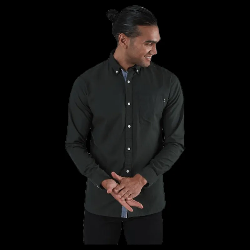 Jack & Jones Classic Soft Oxford Shirt L/S Black Svart
