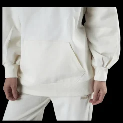Clearance Puma Classics Oversized Hoodie Beige Vit